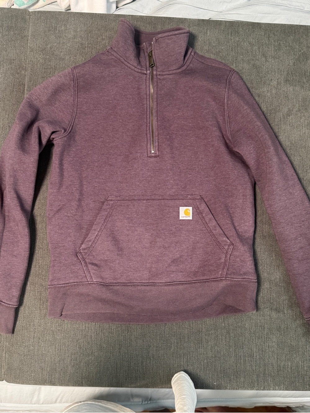 Carhartt Men’s Plum Half-Zip Sweatshirt